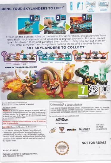 Skylanders Spyros Adventure - Nintendo Wii (B Grade) (Genbrug)